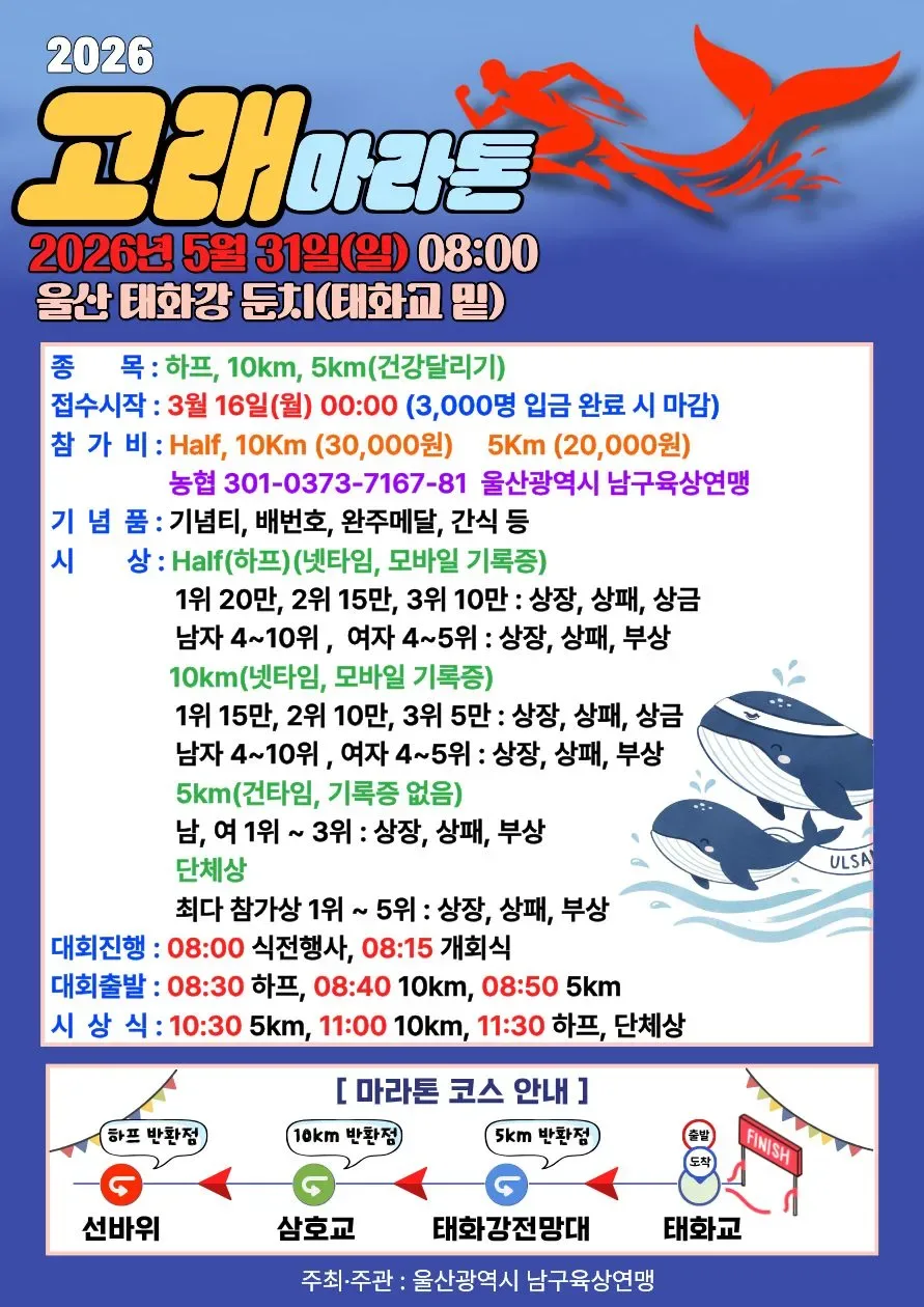 2026 고래마라톤 코스 1