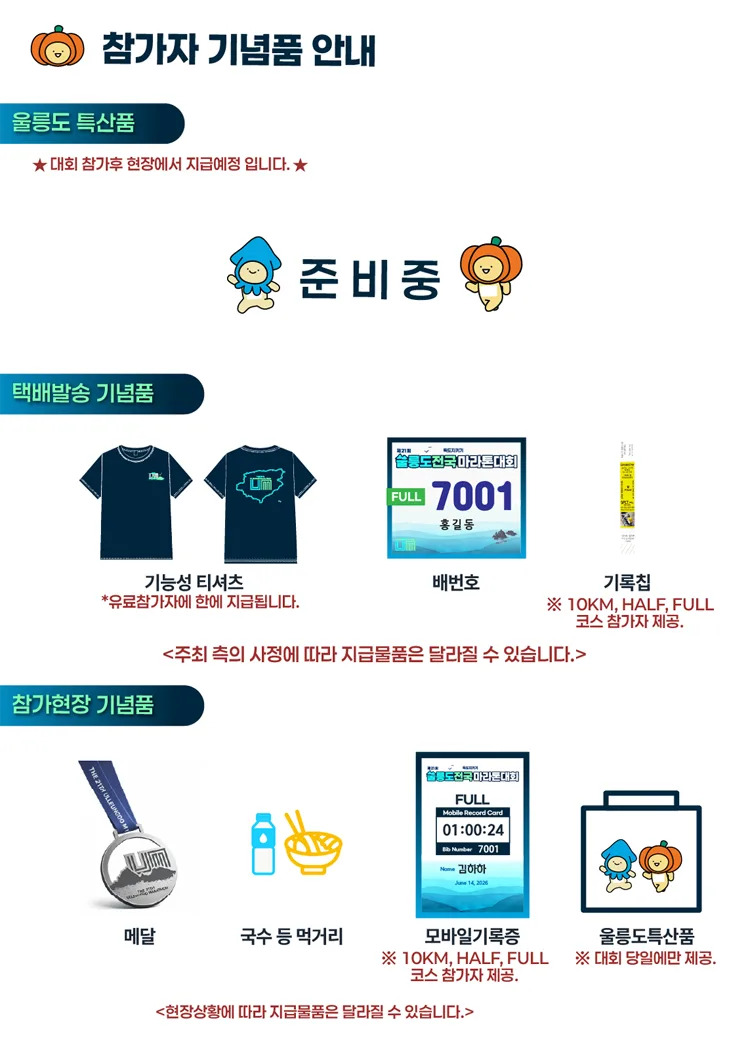 2026 제21회 울릉도전국마라톤 사은품 1